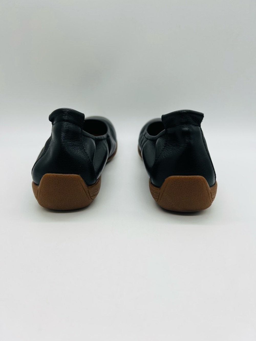 Josef Seibel Black Leather Slip-On Fenja Ballet Flats Size 6.6 - Picture 3 of 12